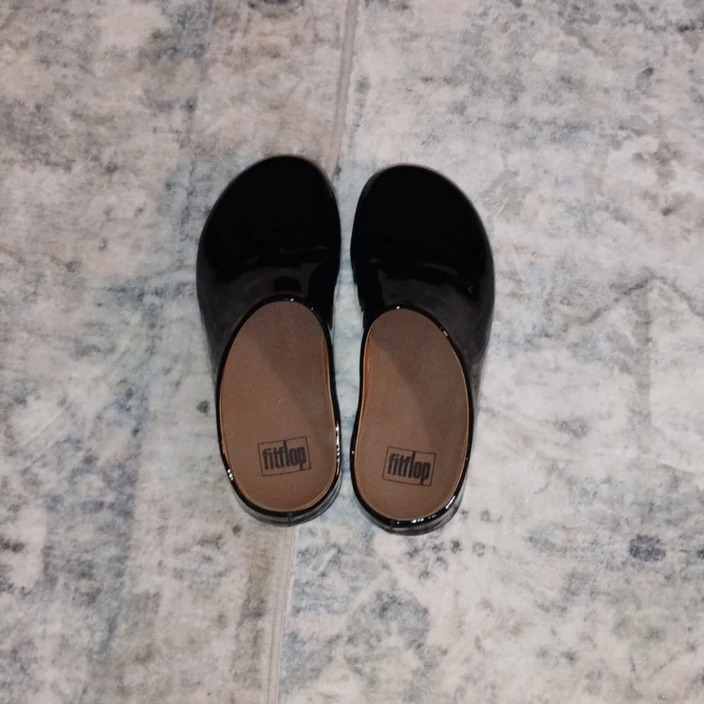 Shiny Black Kids Shoes